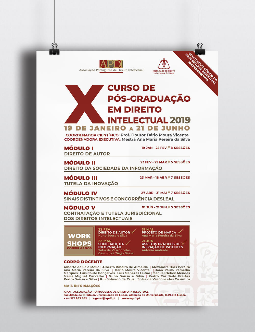 X CURSO DE PÓS-GRADUAÇÃO EM DIREITO INTELECTUAL 2019