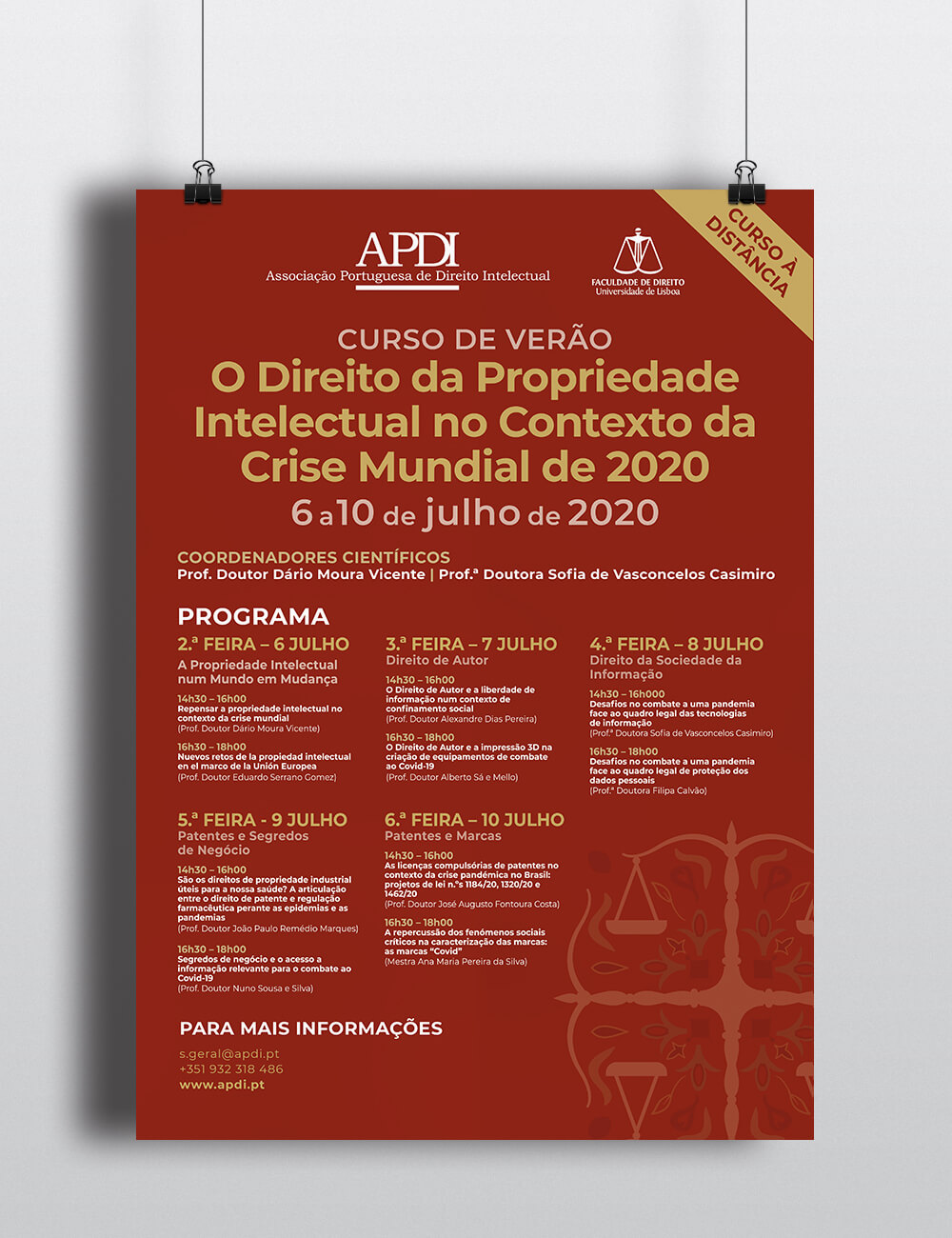 Curso de Verão O DIREITO DA PROPRIEDADE INTELECTUAL NO CONTEXTO DA CRISE MUNDIAL DE 2020