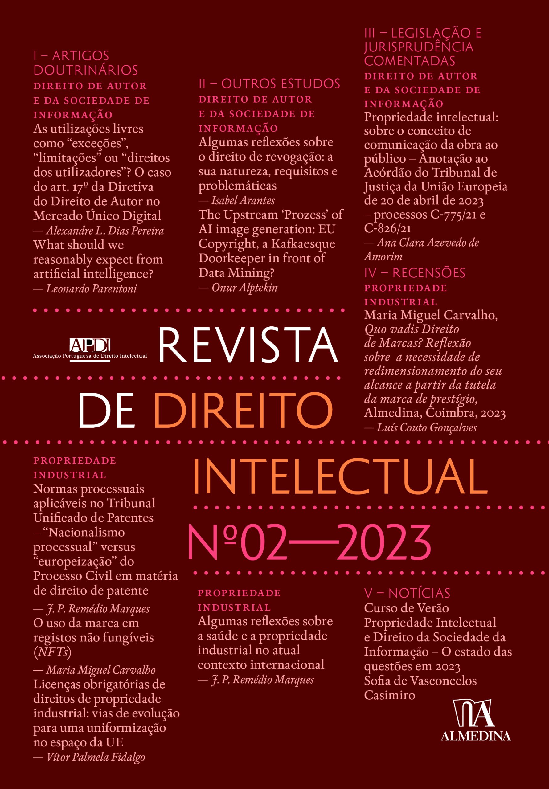 Revista de Direito Intelectual – N.º 2 – 2023